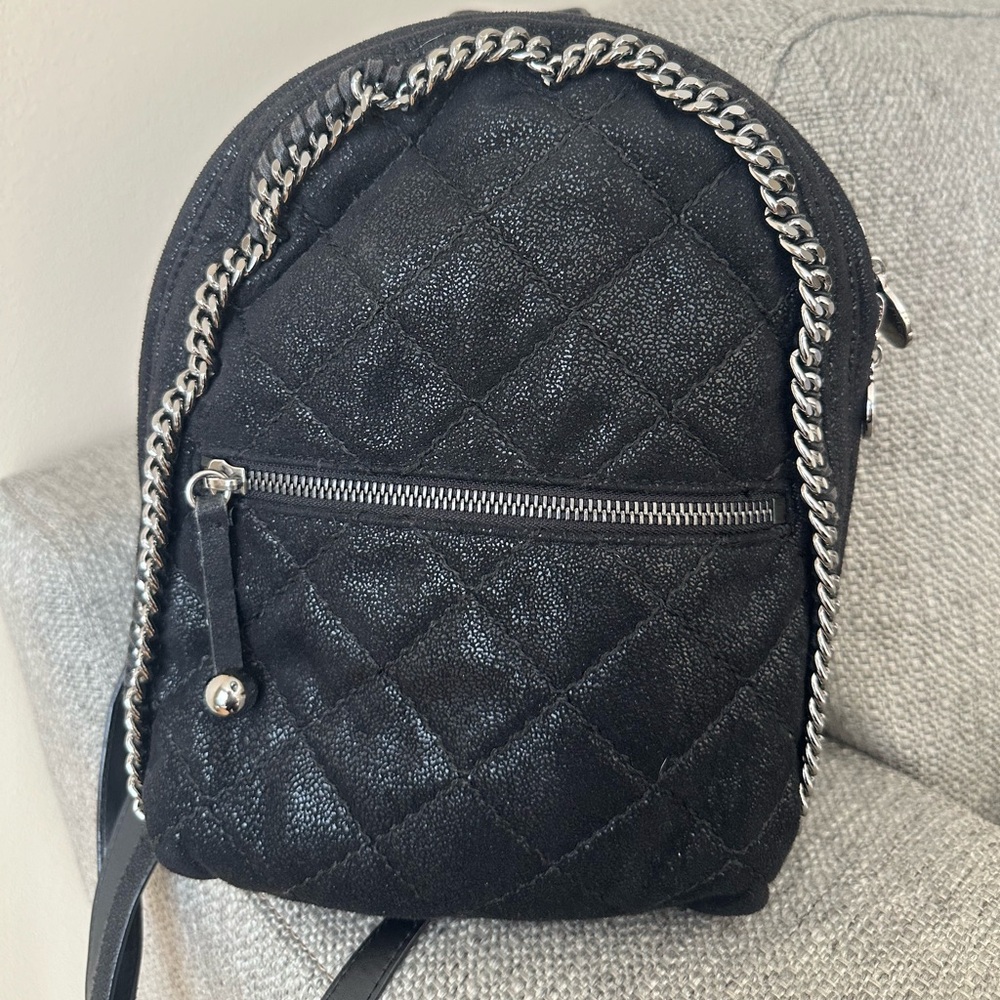 Stella McCartney Mini Falabella Front Zip Backpack Mini